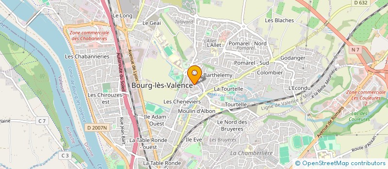 localisation de l'entreprise MADAME SYLVETTE SCHWALD  BOURG-LES-VALENCE