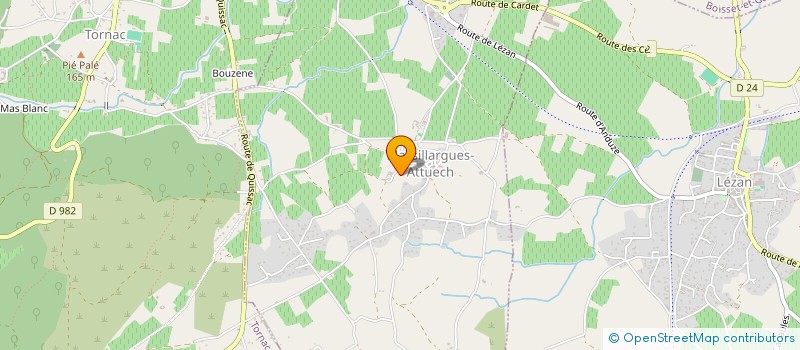 localisation de l'entreprise MADAME SYLVETTE SOUBEYRAN  MASSILLARGUES-ATTUECH