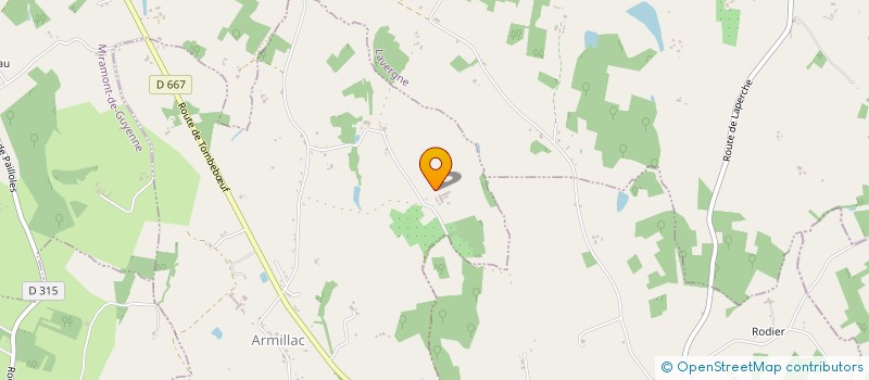 localisation de l'entreprise MADAME SYLVETTE VALDEVIT  ARMILLAC