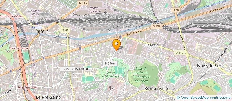 localisation de l'entreprise MADAME SYLVIA AVILA CACHO  PANTIN