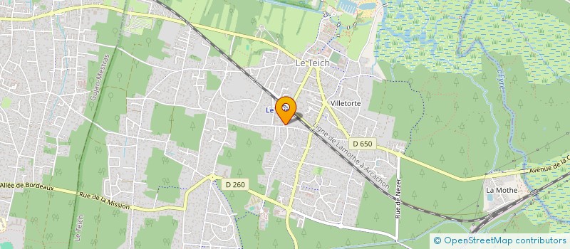 localisation de l'entreprise MADAME SYLVIA AZA E  LE TEICH