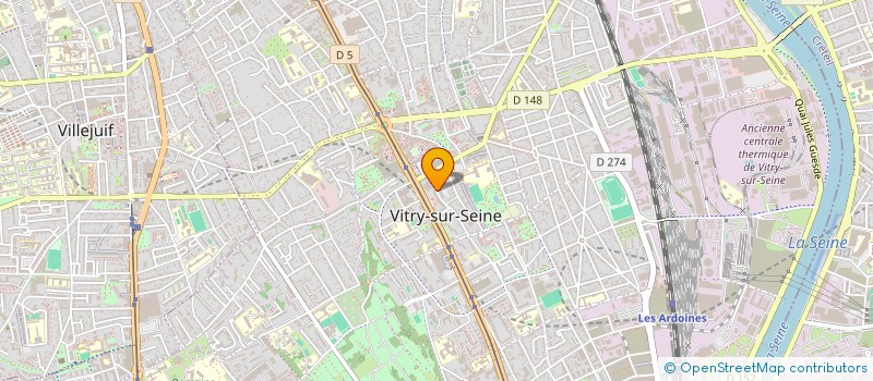 localisation de l'entreprise MADAME SYLVIA BALOUL à VITRY-SUR-SEINE
