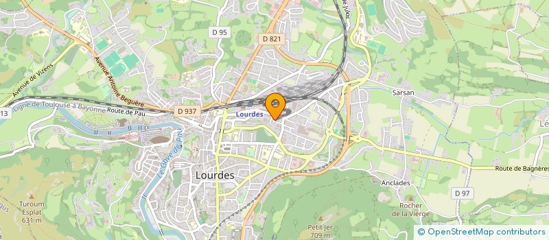 localisation de l'entreprise MADAME SYLVIA BARRERE  LOURDES