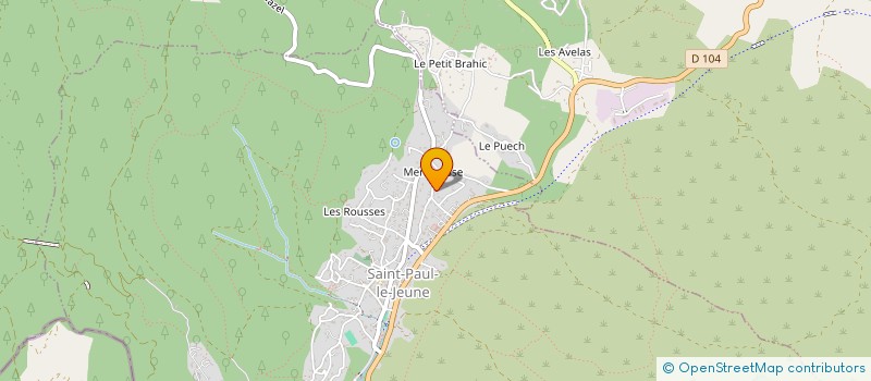 localisation de l'entreprise MADAME SYLVIA BENOIT  SAINT-PAUL-LE-JEUNE