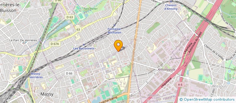 localisation de l'entreprise MADAME SYLVIA BEZIER à ANTONY