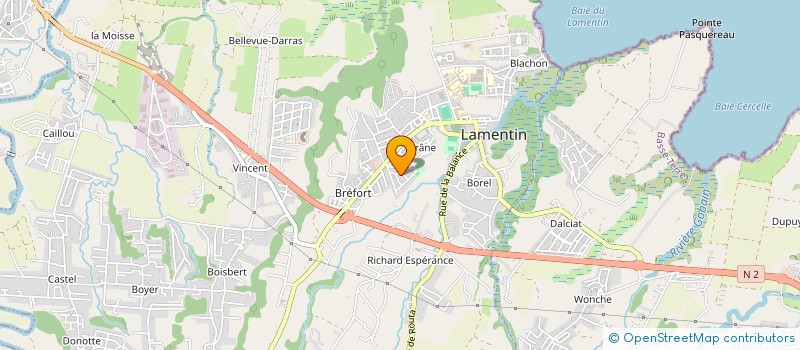 localisation de l'entreprise MADAME SYLVIA BRISCAN  LAMENTIN