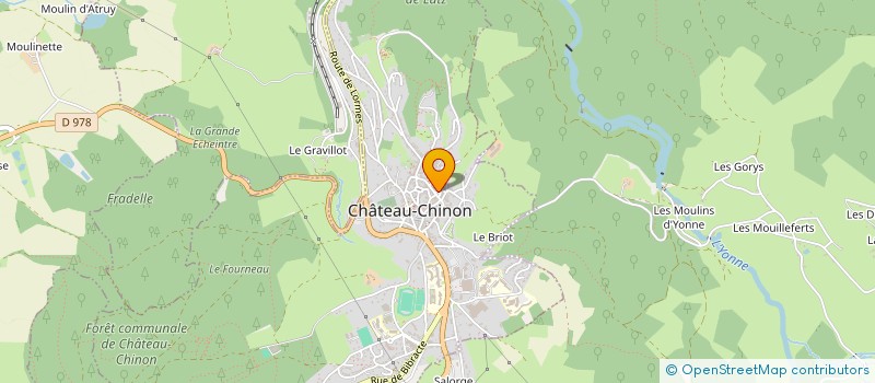 localisation de l'entreprise MADAME SYLVIA CACCIABUE  CHATEAU-CHINON (VILLE)