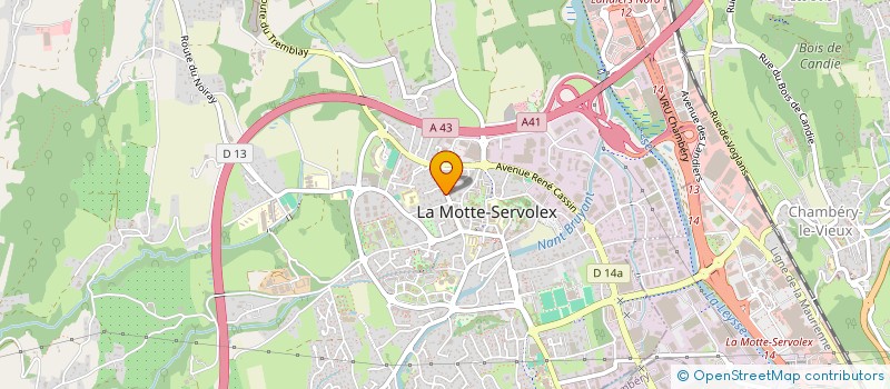 localisation de l'entreprise MADAME SYLVIA CHRISTIAN  LA MOTTE-SERVOLEX