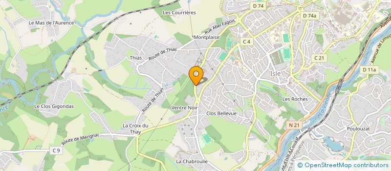 localisation de l'entreprise MADAME SYLVIA DE PERETTI  ISLE