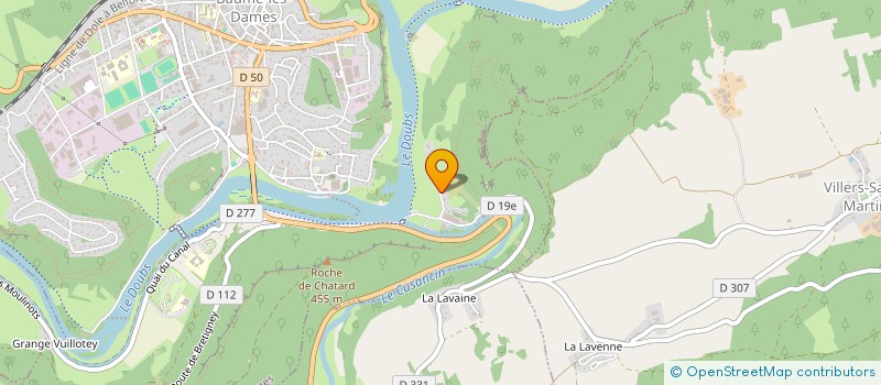 localisation de l'entreprise MADAME SYLVIA DEBOUCHE  BAUME LES DAMES