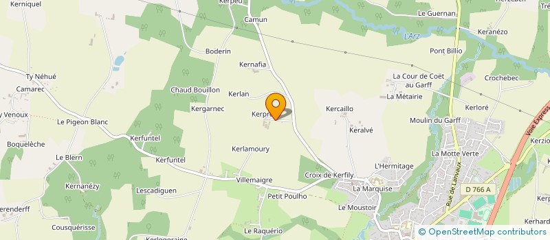 localisation de l'entreprise MADAME SYLVIA DENOS  ELVEN