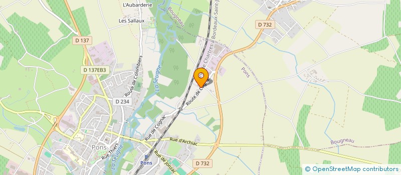 localisation de l'entreprise MADAME SYLVIA DOMINGUES  BOUGNEAU