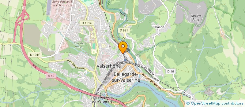 localisation de l'entreprise MADAME SYLVIA DUJOUX à VALSERHONE