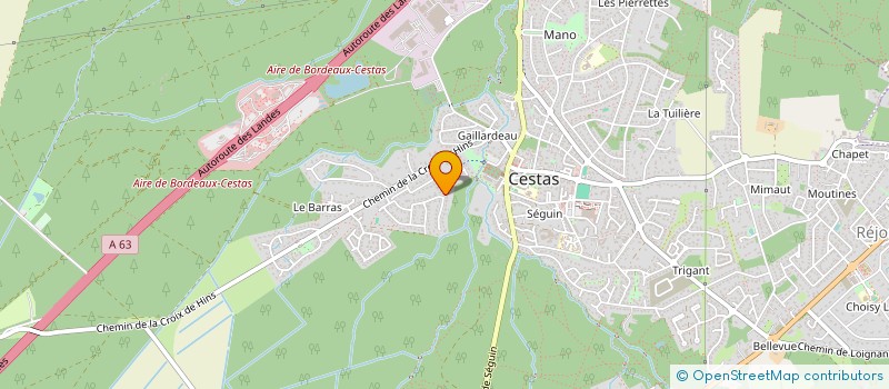 localisation de l'entreprise MADAME SYLVIA DURAND  CESTAS