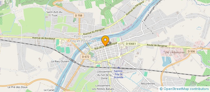 localisation de l'entreprise MADAME SYLVIA ESCOFET à SAINTE-FOY-LA-GRANDE