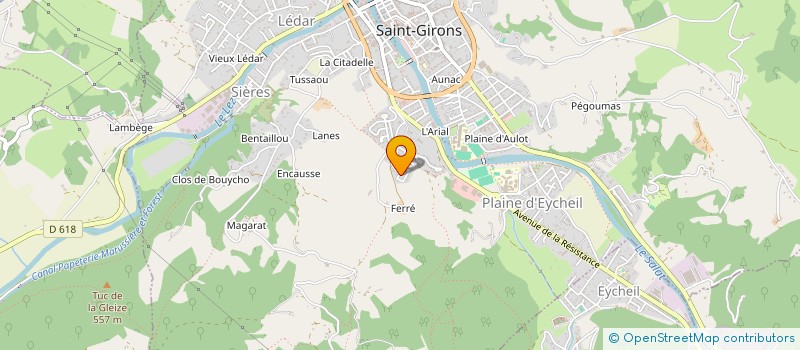 localisation de l'entreprise MADAME SYLVIA ETCHEVERRY à SAINT-GIRONS