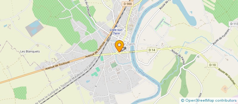 localisation de l'entreprise MADAME SYLVIA FRANCISQUE à LISLE-SUR-TARN