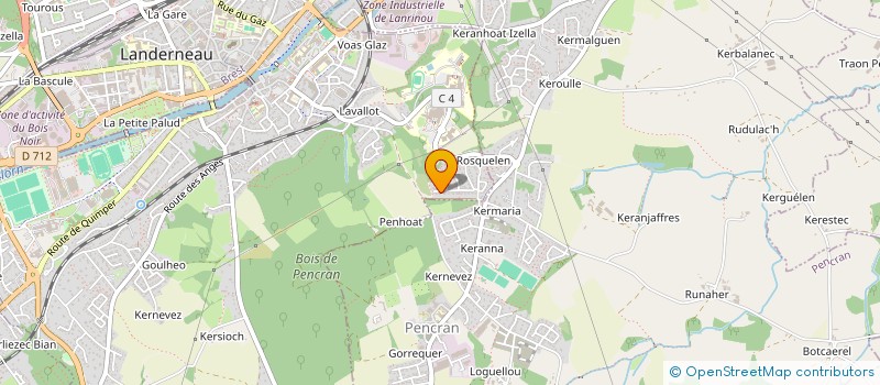 localisation de l'entreprise MADAME SYLVIA GAUDEL  LANDERNEAU