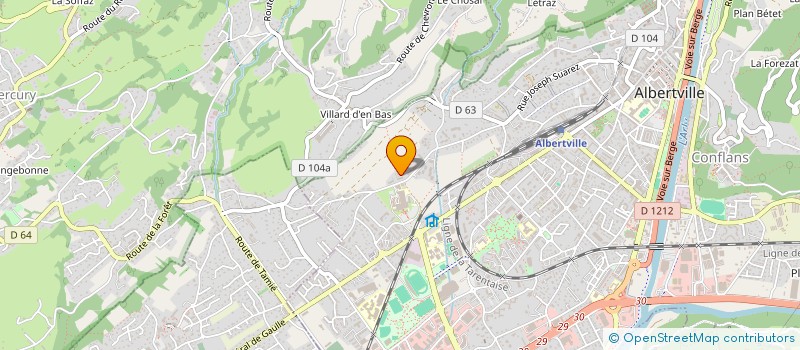 localisation de l'entreprise MADAME SYLVIA GENDUSO  ALBERTVILLE