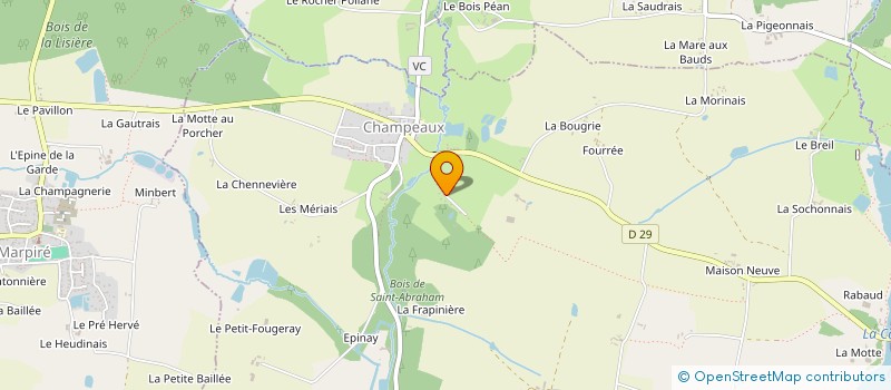 localisation de l'entreprise MADAME SYLVIA GERAUD à CHAMPEAUX