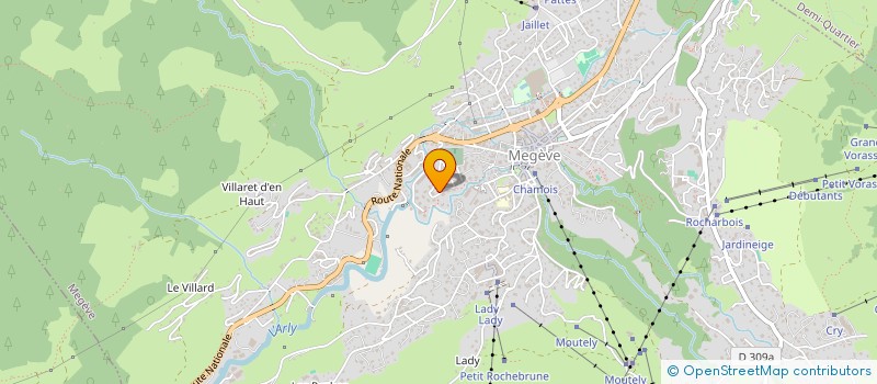 localisation de l'entreprise MADAME SYLVIA GILLO  MEGEVE