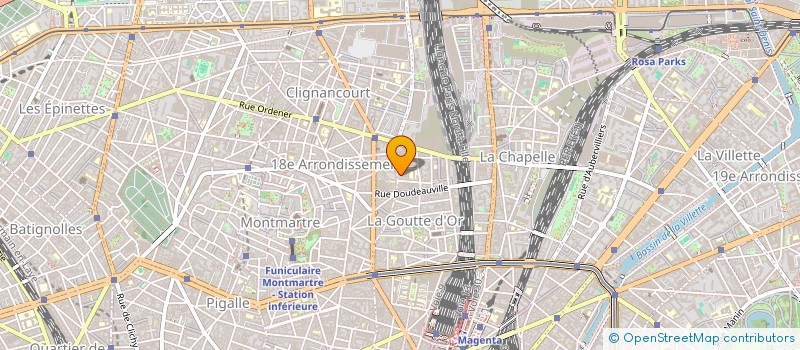 localisation de l'entreprise MADAME SYLVIA GODART à PARIS