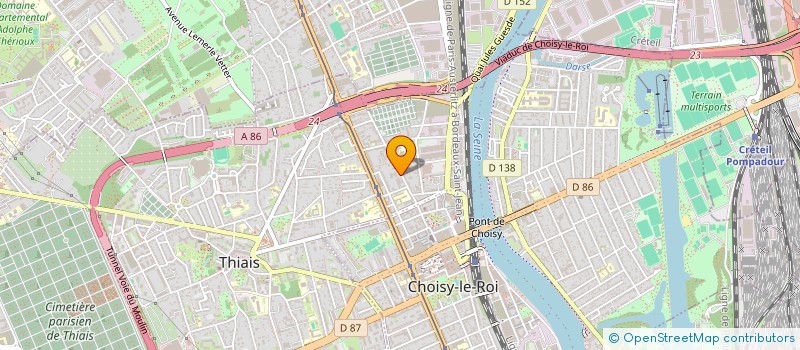 localisation de l'entreprise MADAME SYLVIA GONCALVES  CHOISY-LE-ROI