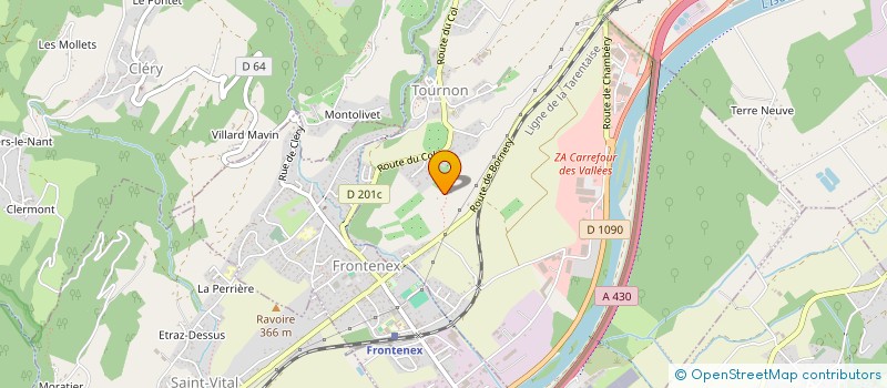 localisation de l'entreprise MADAME SYLVIA GRIMAUD  TOURNON