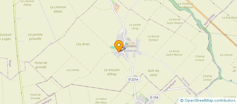 localisation de l'entreprise MADAME SYLVIA LACROIX  VERPILLIERES