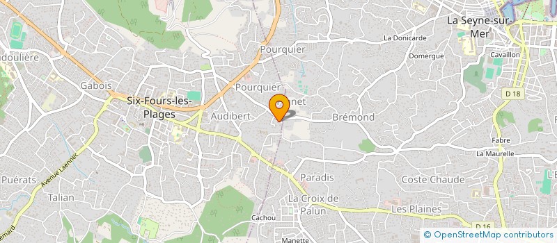 localisation de l'entreprise MADAME SYLVIA LANZA à SIX-FOURS-LES-PLAGES