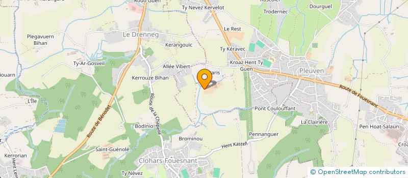 localisation de l'entreprise MADAME SYLVIA LE CAM  PLEUVEN