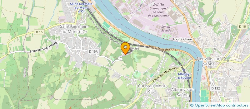 localisation de l'entreprise MADAME SYLVIA LE GOFF  SAINT-GERMAIN-AU-MONT-D'OR