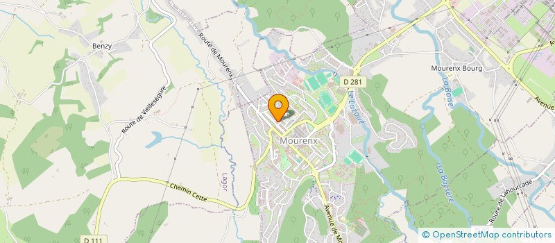 localisation de l'entreprise MADAME SYLVIA LOPEZ  MOURENX