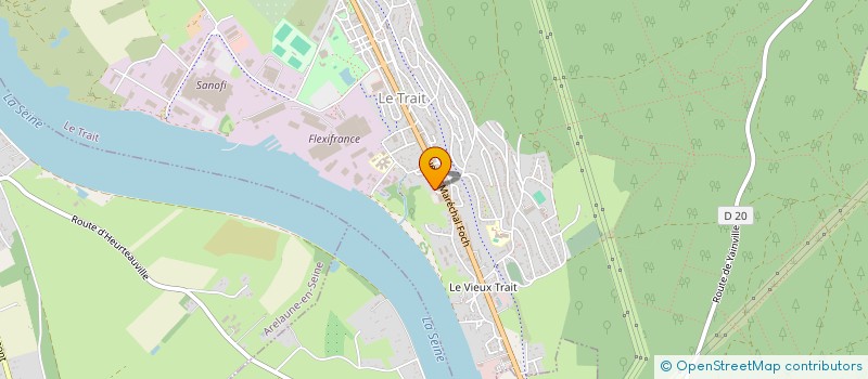 localisation de l'entreprise MADAME SYLVIA MAHIEUX à LE TRAIT
