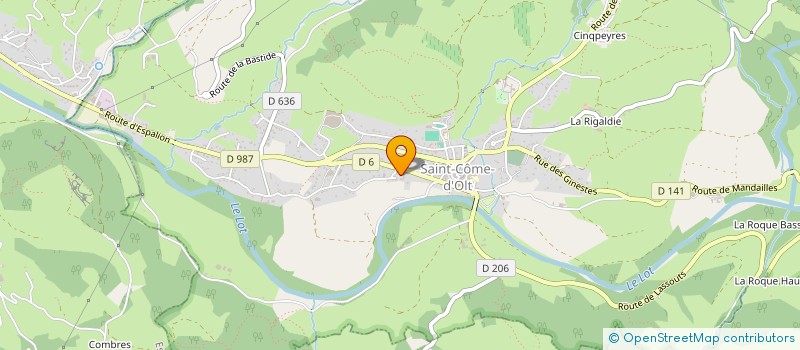 localisation de l'entreprise MADAME SYLVIA MALGOUYRES  SAINT-COME-D'OLT