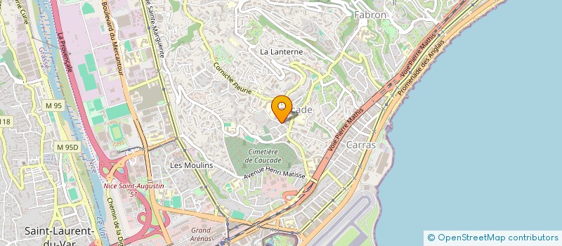 localisation de l'entreprise MADAME SYLVIA MANDAGLIO  NICE