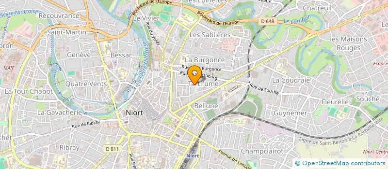 localisation de l'entreprise MADAME SYLVIA MARJORIE TROUVE à NIORT