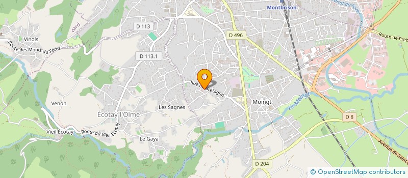 localisation de l'entreprise MADAME SYLVIA MARQUET  MONTBRISON