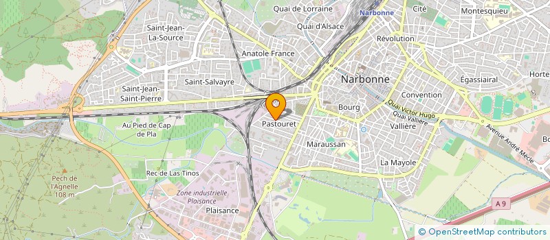 localisation de l'entreprise MADAME SYLVIA MEDAU  NARBONNE