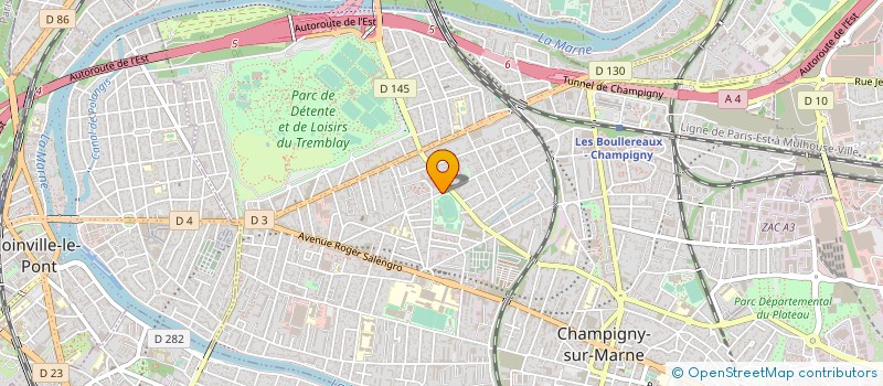 localisation de l'entreprise MADAME SYLVIA MORAIS à CHAMPIGNY-SUR-MARNE