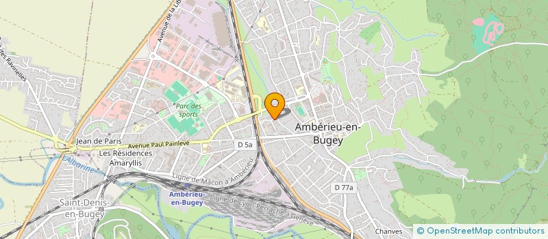 localisation de l'entreprise MADAME SYLVIA MORENO à AMBERIEU-EN-BUGEY
