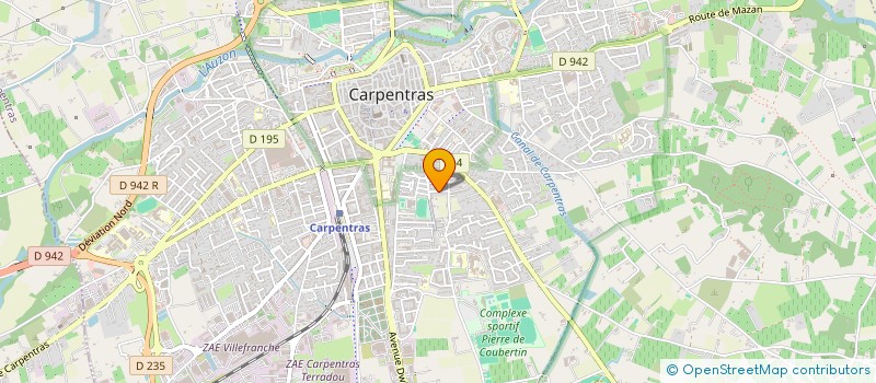 localisation de l'entreprise MADAME SYLVIA OUDET à CARPENTRAS