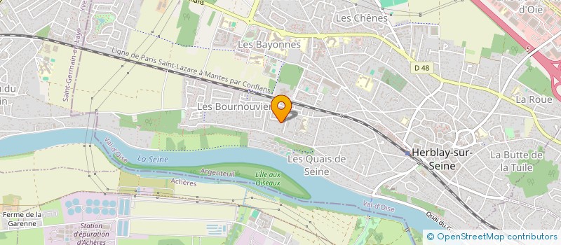 localisation de l'entreprise MADAME SYLVIA PELLERIN  HERBLAY-SUR-SEINE