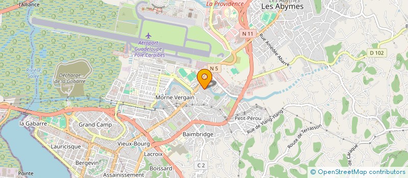localisation de l'entreprise MADAME SYLVIA PETIT à LES ABYMES