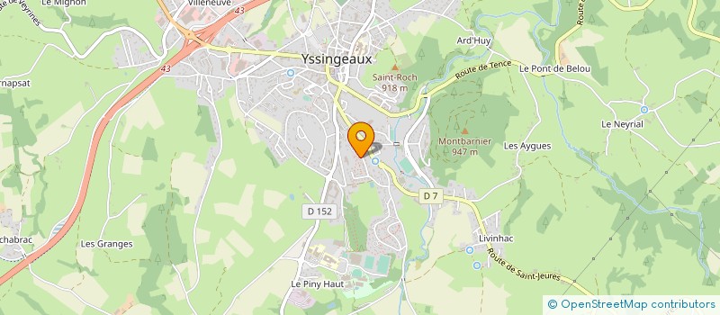 localisation de l'entreprise MADAME SYLVIA PETROWITSCH  YSSINGEAUX