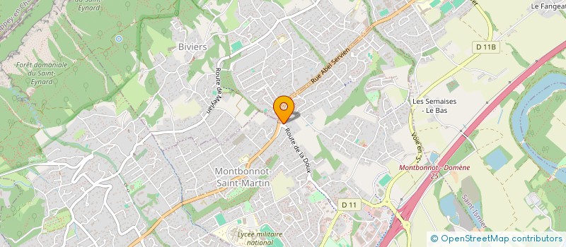 localisation de l'entreprise MADAME SYLVIA PISON  MONTBONNOT-SAINT-MARTIN