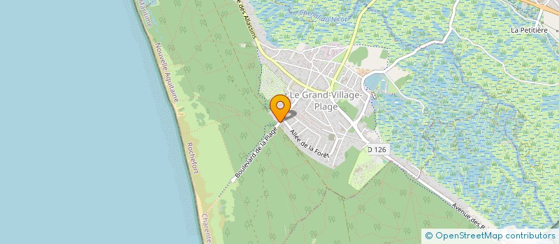 localisation de l'entreprise MADAME SYLVIA REUILLON  LE GRAND-VILLAGE-PLAGE