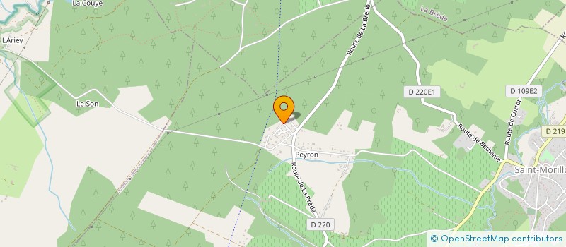 localisation de l'entreprise MADAME SYLVIA RIBEIRO  SAINT-MORILLON