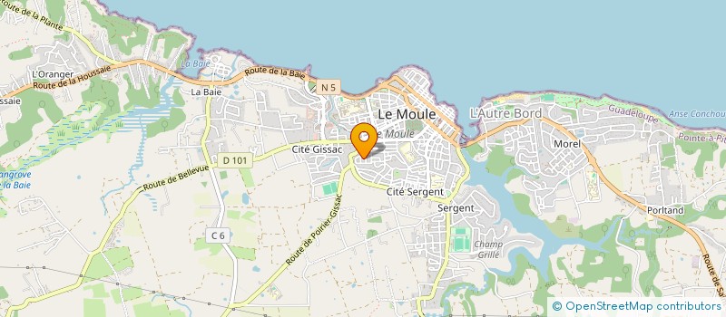 localisation de l'entreprise MADAME SYLVIA SAINT-GERMAIN à LE MOULE