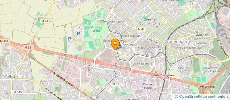 localisation de l'entreprise MADAME SYLVIA SCHUTTER à STRASBOURG